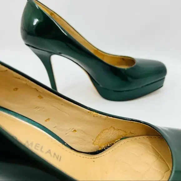 Antonio Melani Hunter Green Patent Leather Pump - Picture 6 of 10